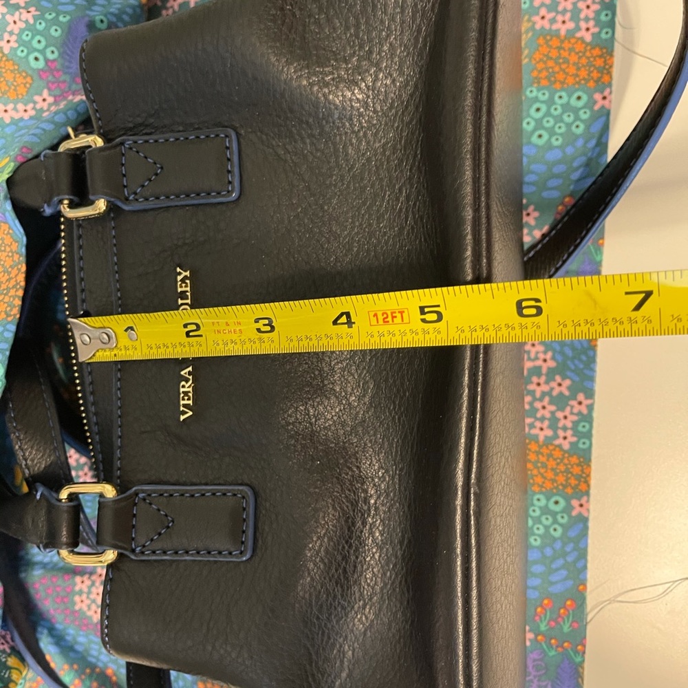Black leather Vera Bradley bag